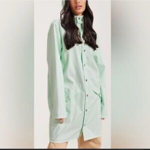 Rains Mineral Hooded Raincoat NWT $125
